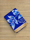 Royal Blue & Beige Pure Bishnupuri Silk Saree