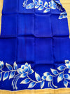 Royal Blue & Beige Pure Bishnupuri Silk Saree