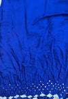 Teal & Royal Blue Modal Saree with Garchola Lagdi Patta Pallu