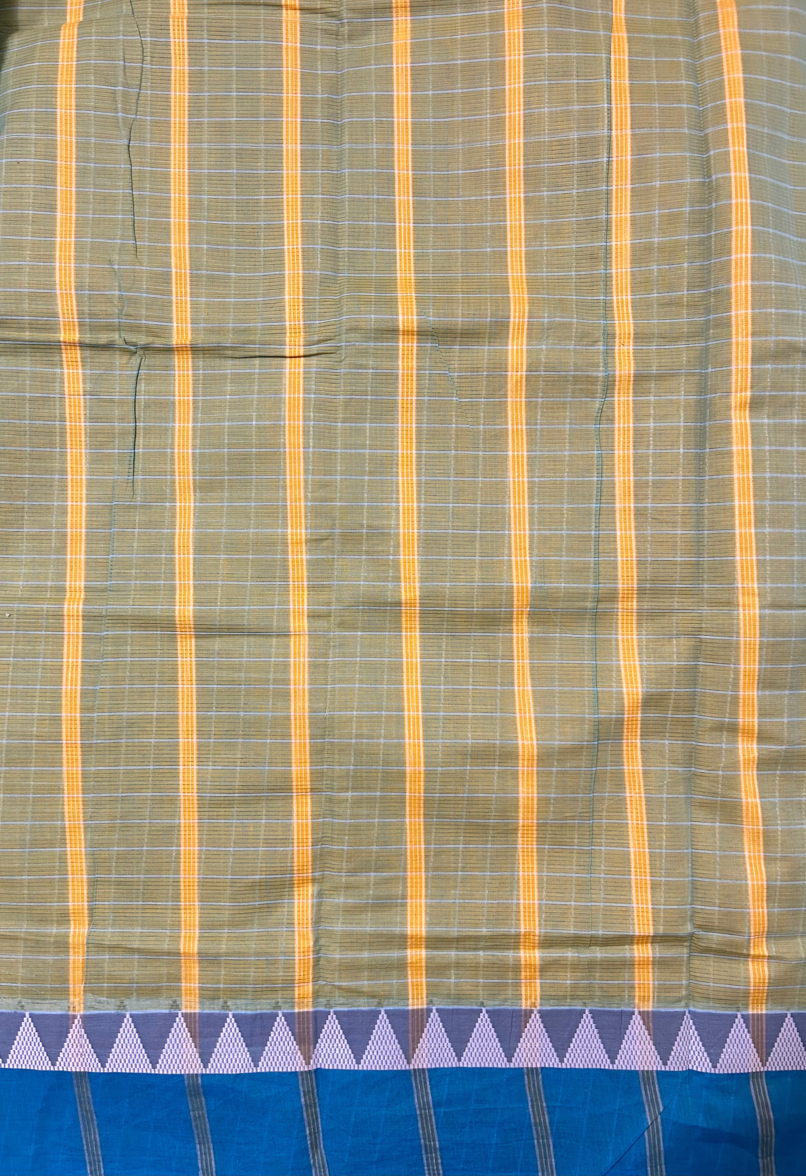 Yellow Venkatagiri Cotton Handloom Saree