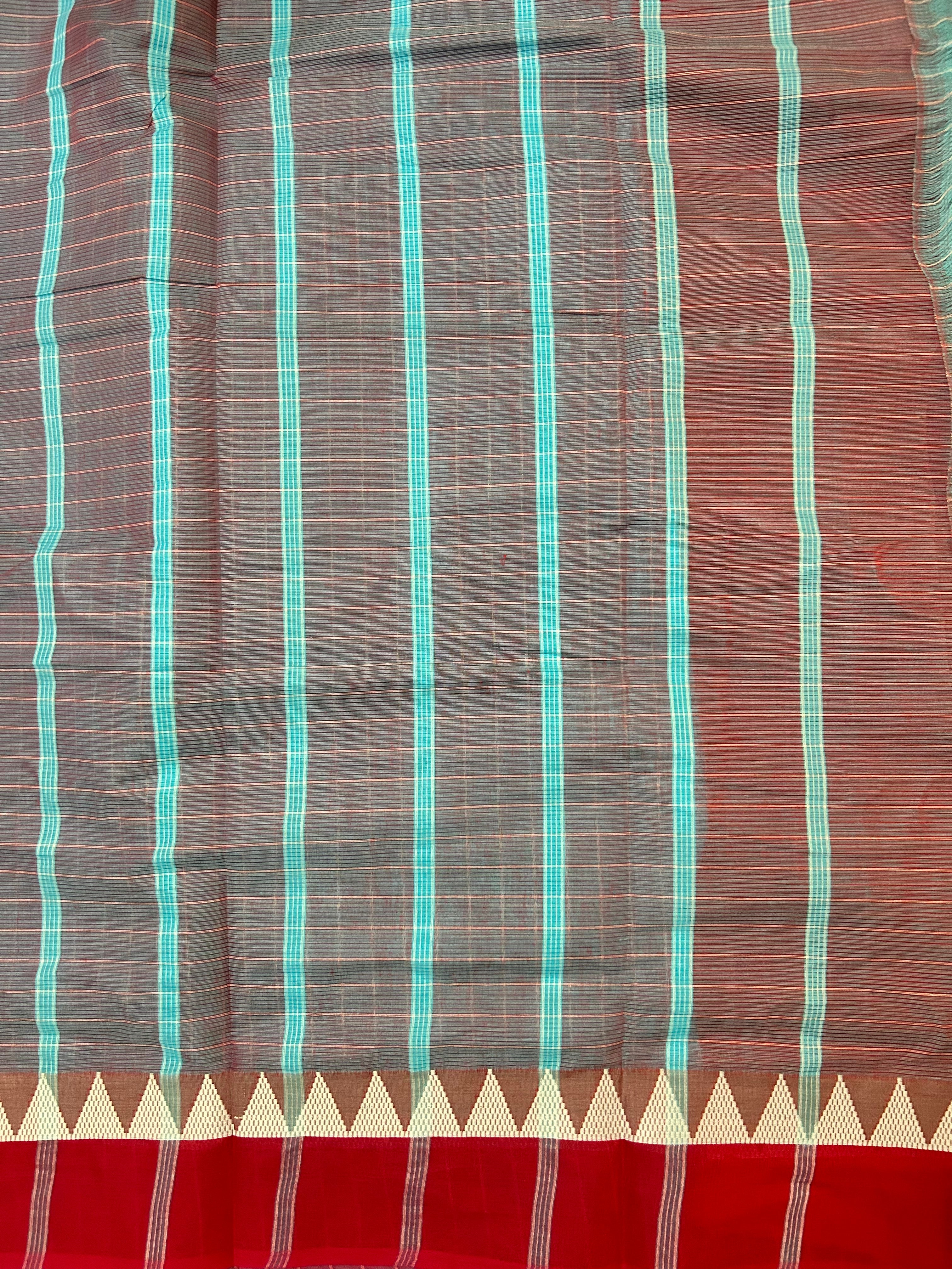 Sky Blue Venkatagiri Cotton Handloom Saree