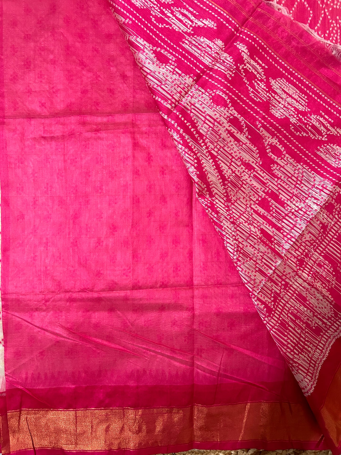 Off White Semi-Tussar Saree