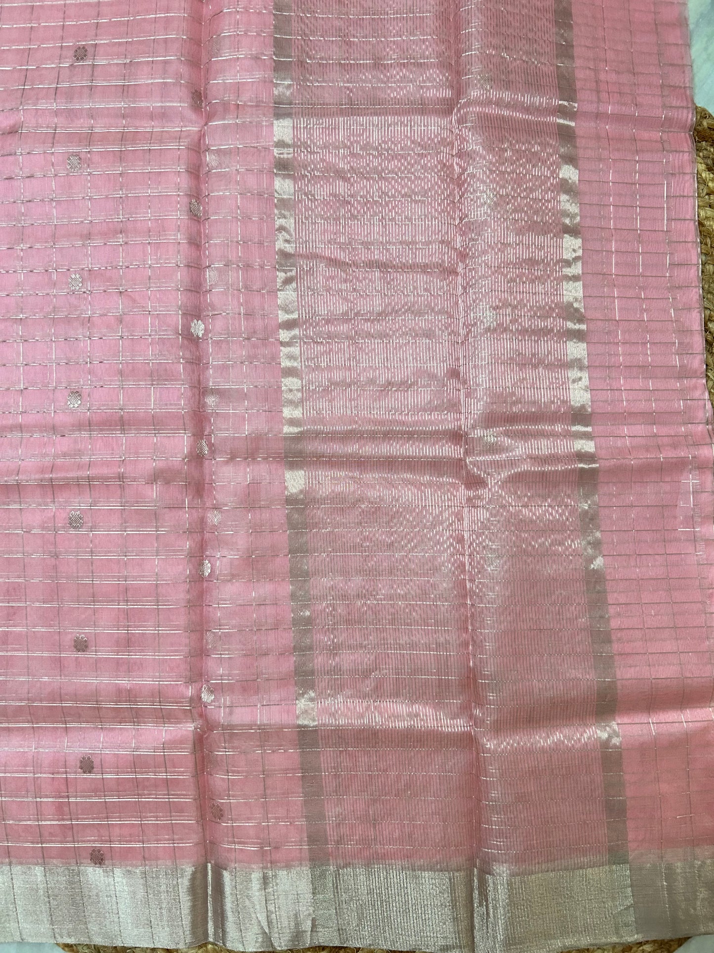 Baby Pink Chanderi Pattu