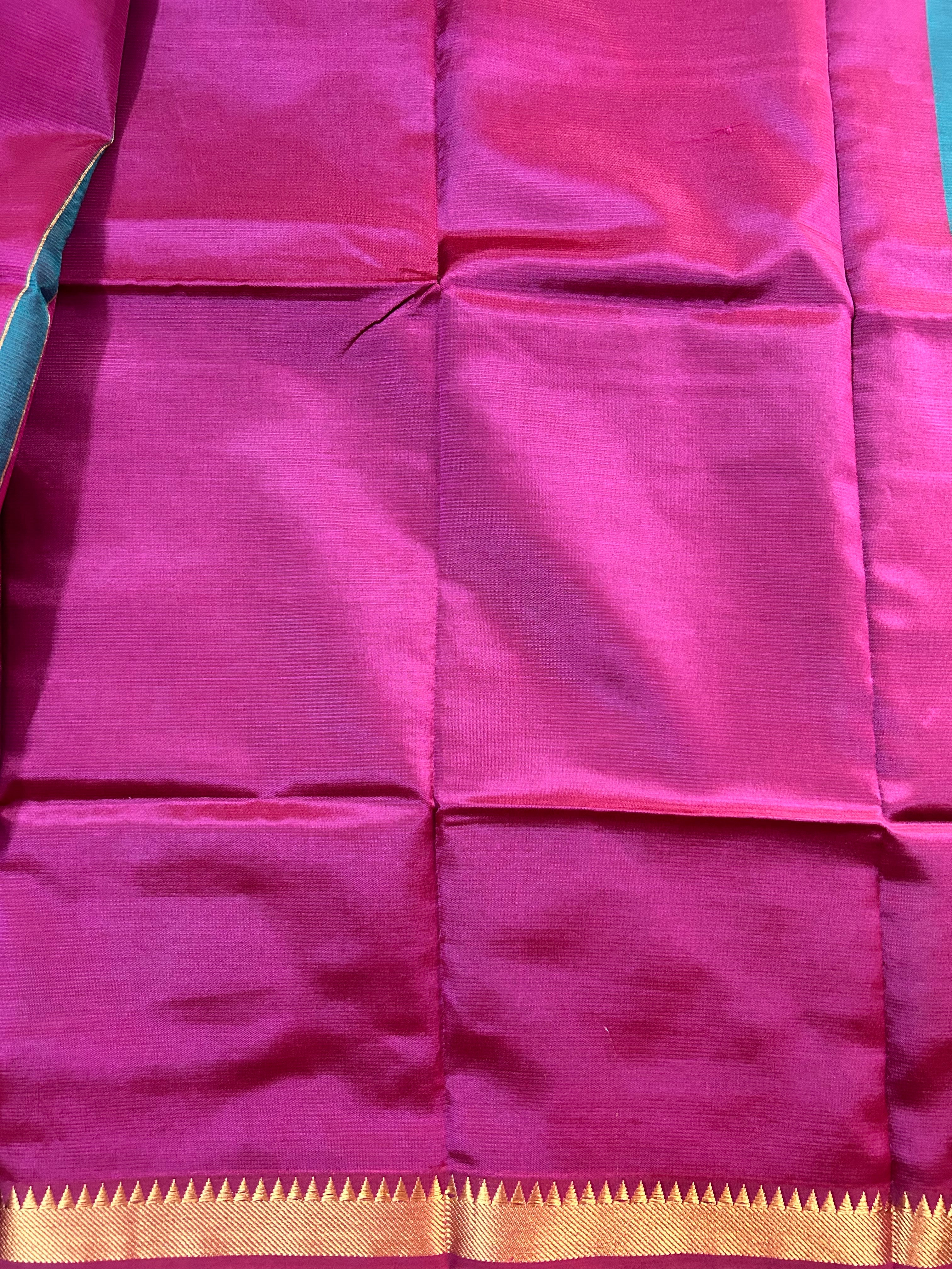 Peacock Green Mangalagiri Saree