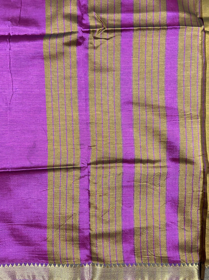 Purple Mangalagiri Saree