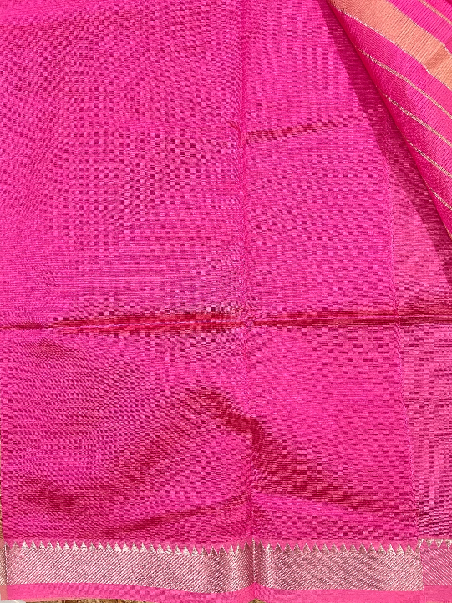 Baby Pink White Mangalagiri Saree