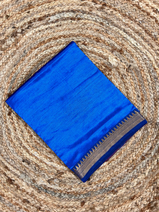 Royal Blue Mangalagiri Saree