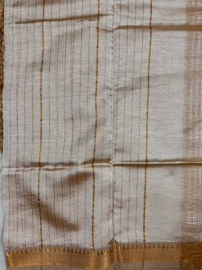 Off White Mangalagiri Saree