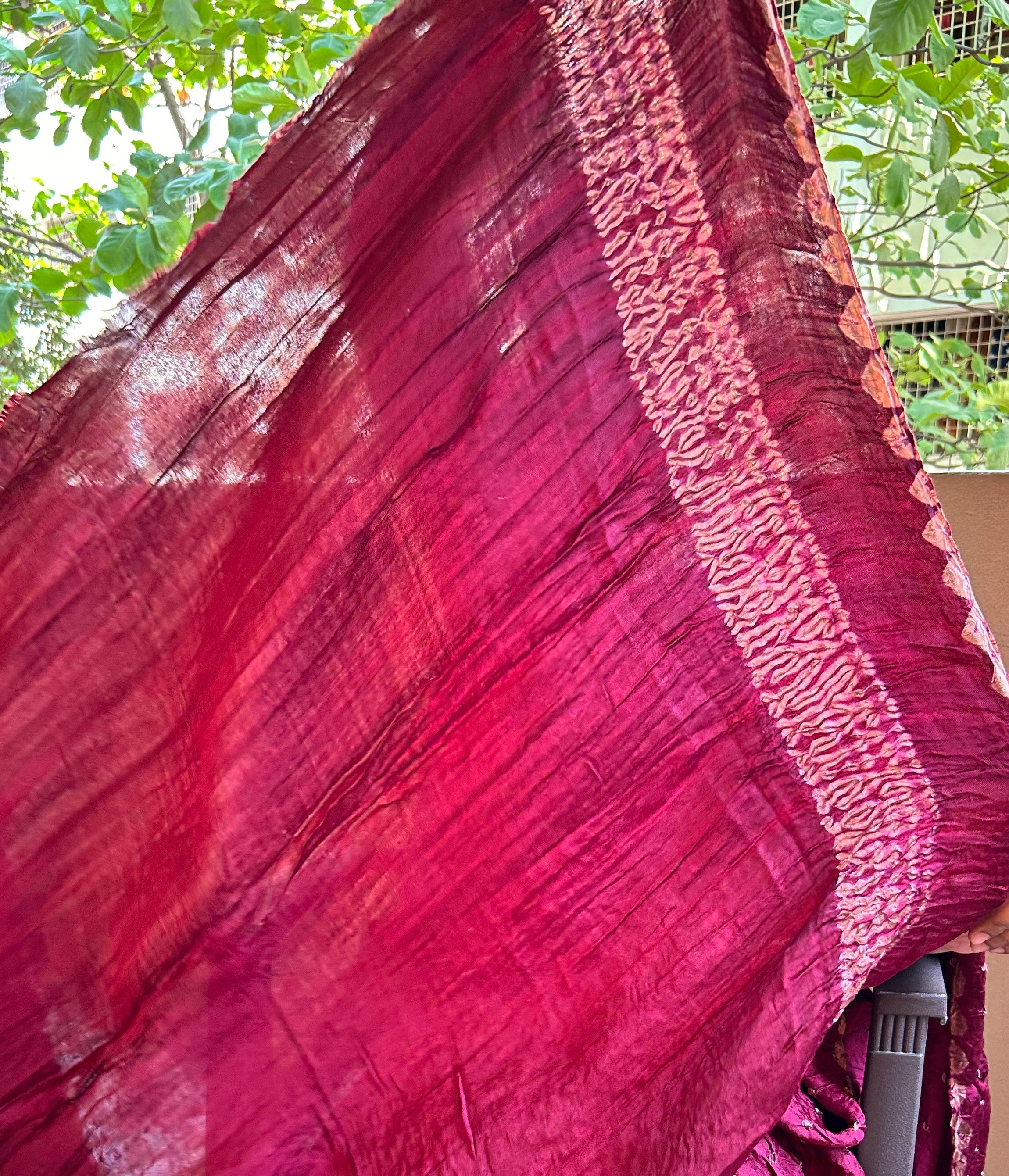 Wine Modal Bandhini saree