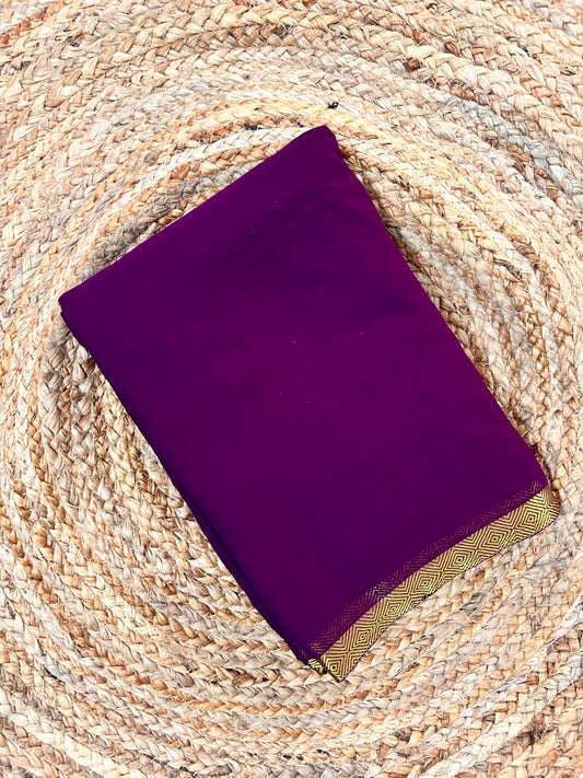 Violet Chiffon Saree