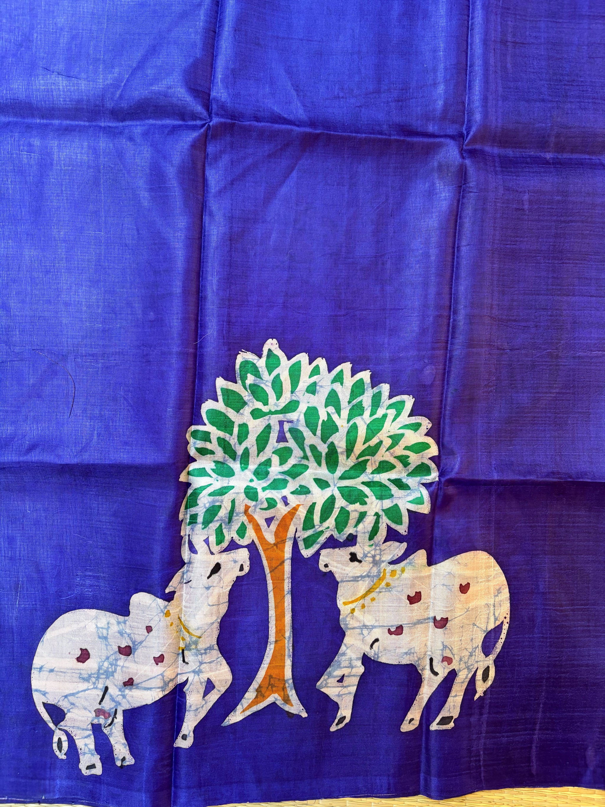 Purple Bishnupuri Silk Saree