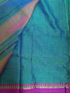 Green & Purple Narayanpet Handloom Cotton Saree