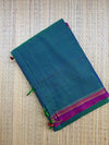 Green & Purple Narayanpet Handloom Cotton Saree