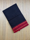 Black & Red Narayanpet Handloom Cotton Saree