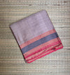 Beige Kosa Tussar Handloom Saree