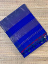 Royal Blue & Green Maheswari Silk Cotton Handloom Saree