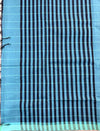 Black & Teal Handloom Mangalagiri Cotton saree