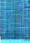 Black & Teal Handloom Mangalagiri Cotton saree