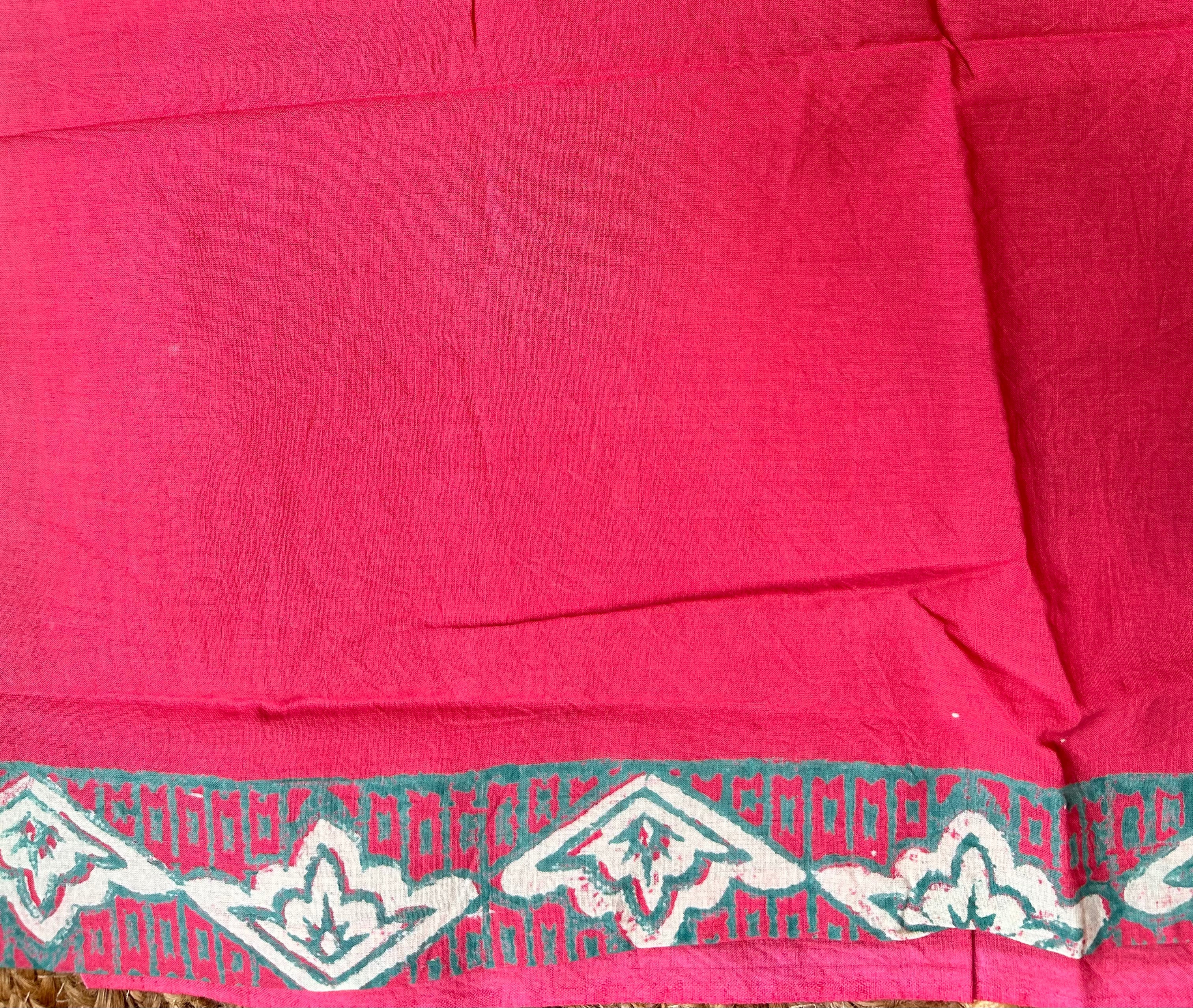 Red Kota Doria Saree