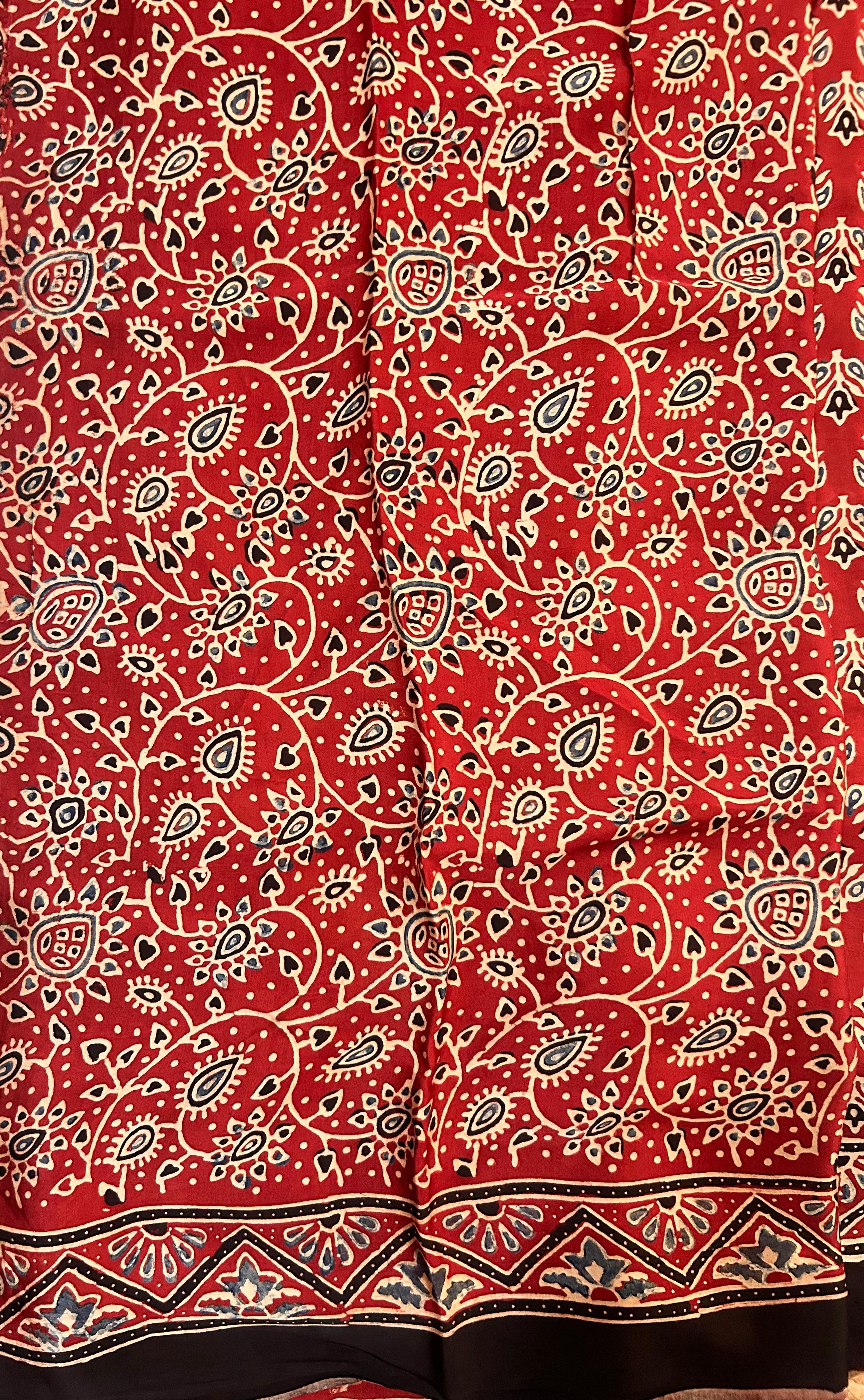 Red Modal silk saree