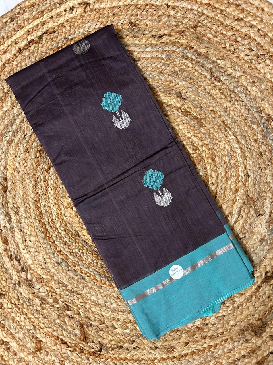 Coffee Colour Masrai Chanderi Saree